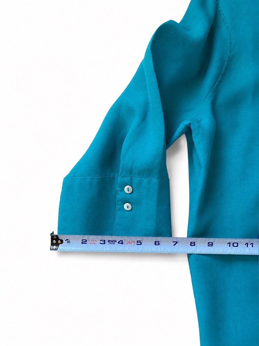 Chico's NWOT Vibrant Teal Button-Down Blouse 14 - Picture 5 of 10